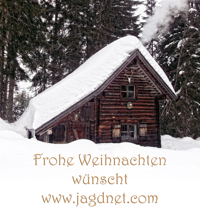 Frohe Weihnachten wünscht www.jagndet.com